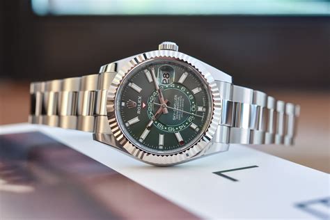 rolex sky dweller green dial 2023|Rolex Sky-Dweller release date.